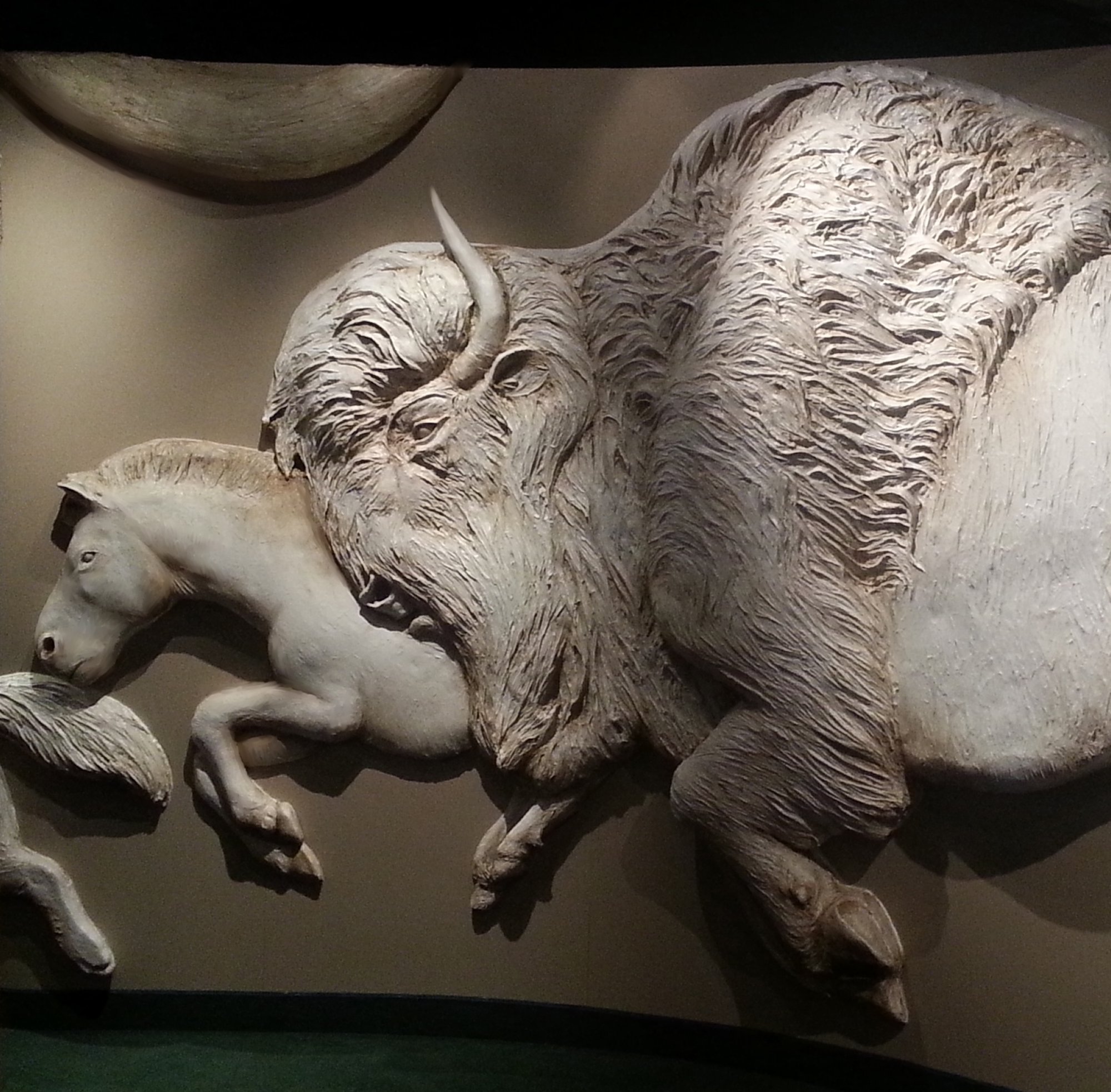 Ice Age megafauna sculpture